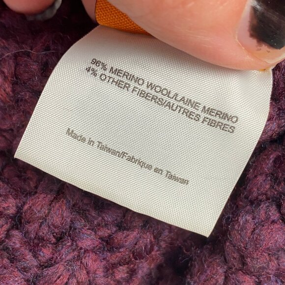 Tory Burch Wool Blend Chunky Knit Infinity Scarf - Picture 10 of 11